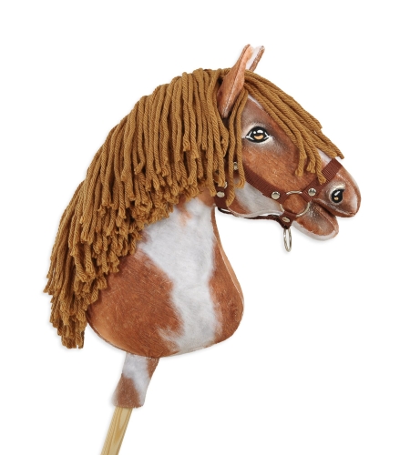 Keppihevonen - Hobby Horse A3 Tobiano Ruskea Harja