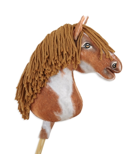 Keppihevonen - Hobby Horse A3 Tobiano Ruskea Harja