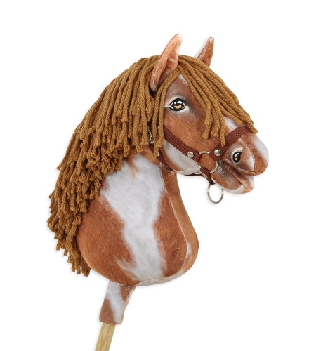 Keppihevonen - Hobby Horse A3 Tobiano Ruskea Harja