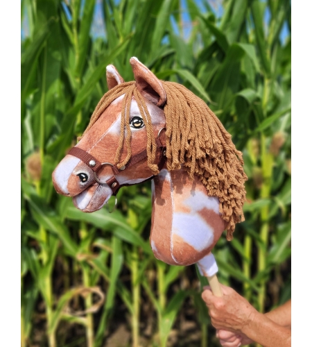 Keppihevonen - Hobby Horse A3 Tobiano Ruskea Harja
