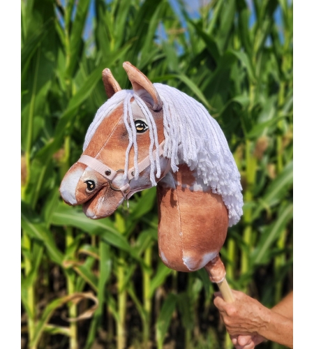 Keppihevonen - Hobby Horse A3 Tobiano Valkoinen Harja