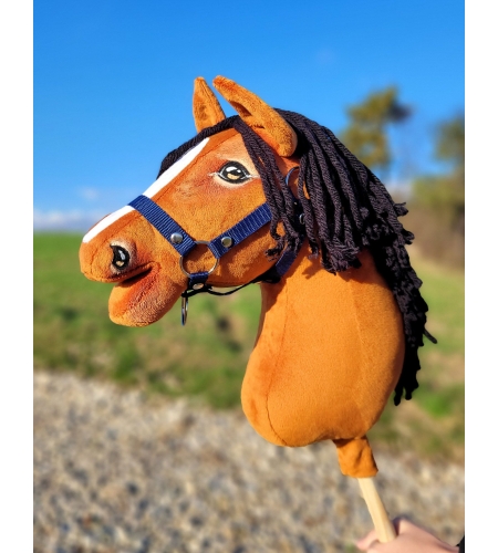 Keppihevonen - Hobby Horse A3 Vaaleanruunikko Hevonen, Musta harja