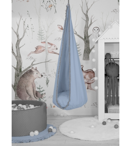 Lasten Riippukeinu Cocoon   Pastellinsininen