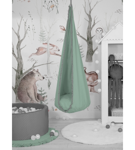 Lasten Riippukeinu Cocoon   Pastellinvihreä