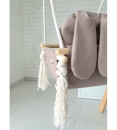 Sisäkäyttöön Sopiva Vauvan Keinulauta Beige Pupu