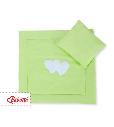 2-osainen petisetti vaunuihin - Hanging Hearts Vihreä