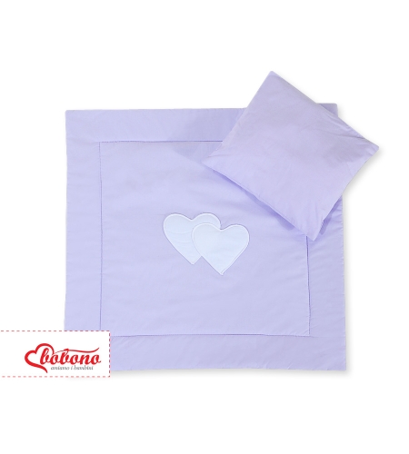 2-osainen petisetti vaunuihin - Hanging Hearts Violetti