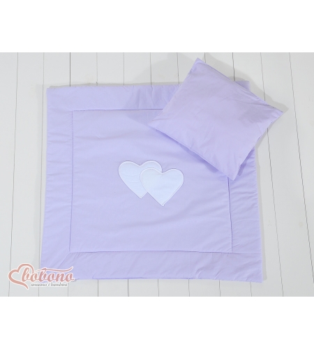 2-osainen petisetti vaunuihin - Hanging Hearts Violetti