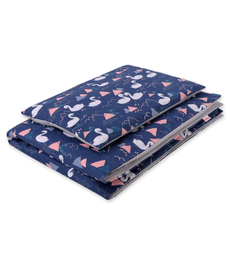 2-osainen pussilakanasetti lapselle 140x200 Junior - Tumman Sininen