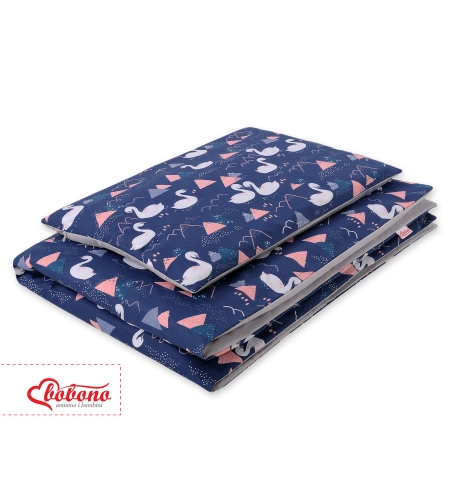 2-osainen pussilakanasetti lapselle 140x200 Junior - Tumman Sininen