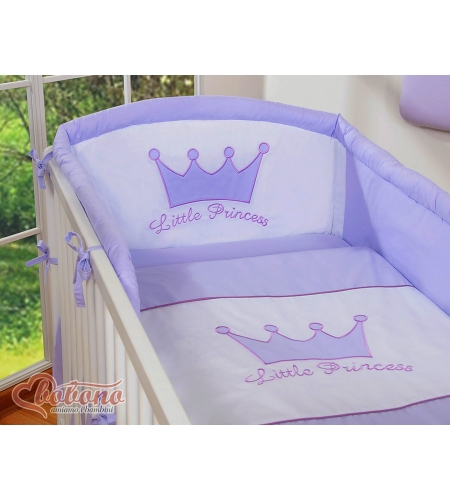 2-osainen vauvan pussilakanasetti - Pikkuprinssi / Pikkuprinsessa Violetti