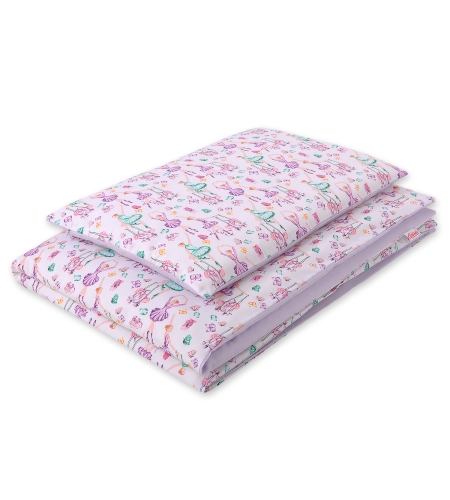 2-osainen vuodevaatesetti - 100x135 Mini - Violetti Ballerinat