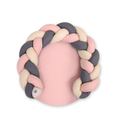 Donitsimatto 2in1 Beige Antrasiitti Pastellinvaaleanpunainen