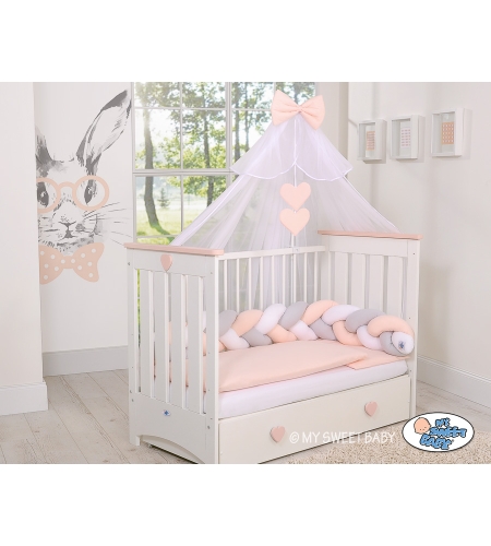 Hyttysverkko pinnasänkyyn Beige Sifonki