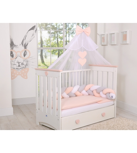 Hyttysverkko pinnasänkyyn Beige Sifonki