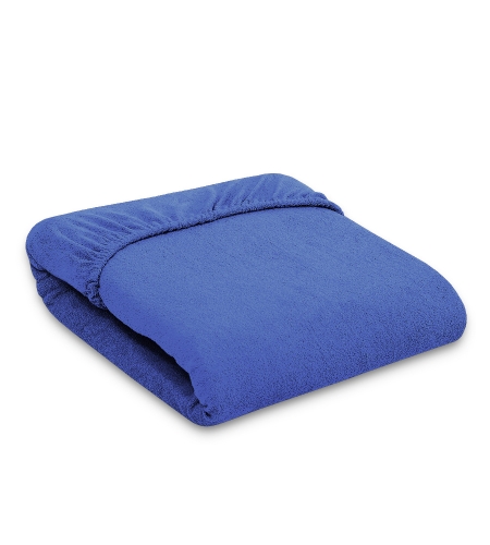 Lapsen frotee-lakana 80x200cm Tumman Sininen