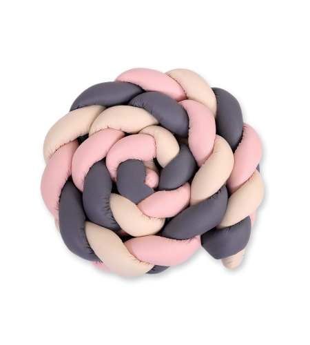Letitetty reunapehmuste - Knot XXL Beige Antrasiitti Pastellinvaaleanpunainen