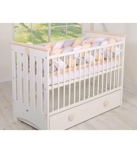 Letitetty reunapehmuste - Knot XXL Valkoinen Harmaa Beige
