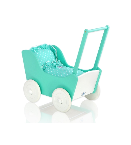 Minttu Puiset nuken vaunut Minttu Valkoinen
