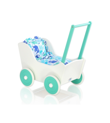 Minttu Puiset nuken vaunut (Valko-Minttu) Minttu Valkoinen