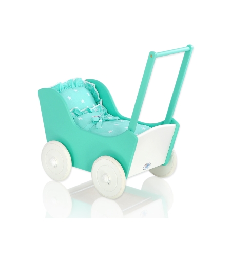 Minttu Puiset nuken vaunut (Valko-Minttu) Minttu Valkoinen