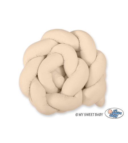 Pinnasängyn reunapehmuste - Knot 180cm Beige