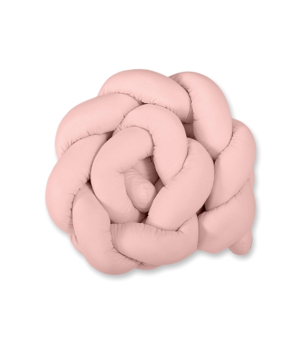 Pinnasängyn reunapehmuste - Knot 180cm Pastellinvaaleanpunainen