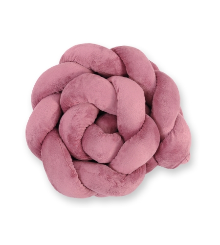 Pinnasängyn reunapehmuste Mikny - Knot 180cm Pastellinvaaleanpunainen