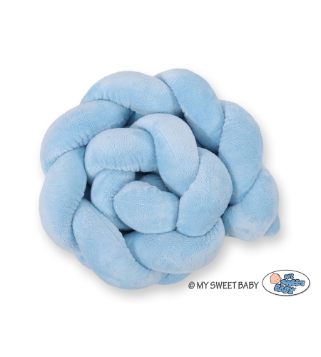 Pinnasängyn reunapehmuste  Mikny - Knot 180cm Sininen