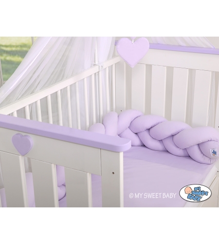 Pinnasängyn reunapehmuste - Knot 180cm Violetti