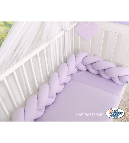 Pinnasängyn reunapehmuste - Knot 180cm Violetti
