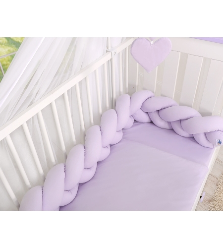 Pinnasängyn reunapehmuste - Knot 180cm Violetti