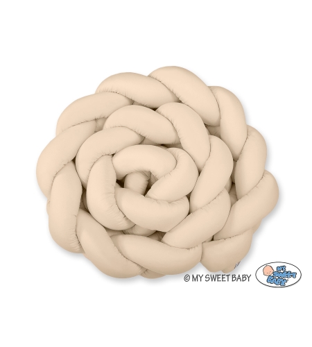 Pinnasängyn reunapehmuste - Knot XXL Beige