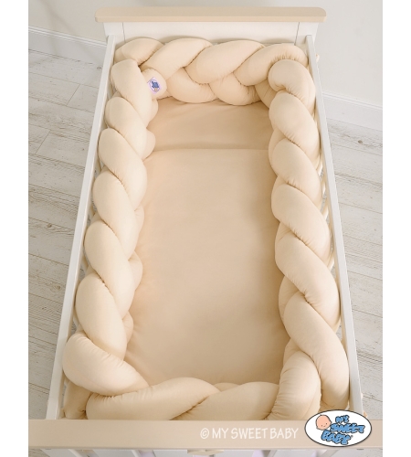 Pinnasängyn reunapehmuste - Knot XXL Beige