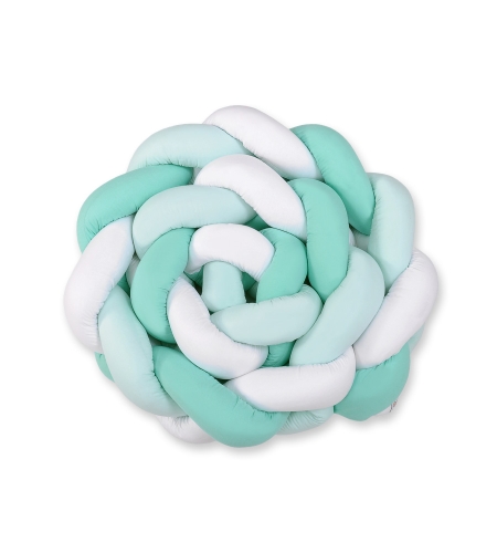 Pinnasängyn reunapehmuste - Knot XXL Minttu Valkoinen