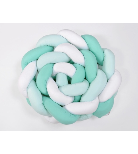 Pinnasängyn reunapehmuste - Knot XXL Minttu Valkoinen