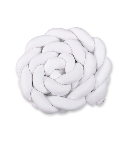 Pinnasängyn reunapehmuste - Knot XXL Valkoinen