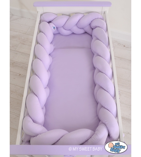 Pinnasängyn reunapehmuste - Knot XXL Violetti