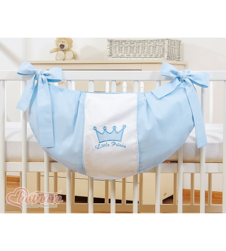 Pinnasänkyyn kiinnitettävä pussukka - Little Prince/Princess Sininen