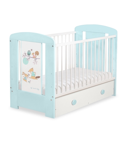 Pöllöt vauvan sänky 120x60cm Hullu susi  Säilytyslaatikko  MAXI