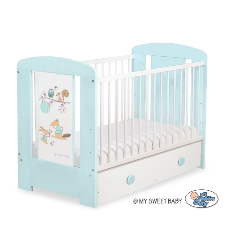 Pöllöt vauvan sänky 120x60cm Hullu susi  Säilytyslaatikko  MAXI