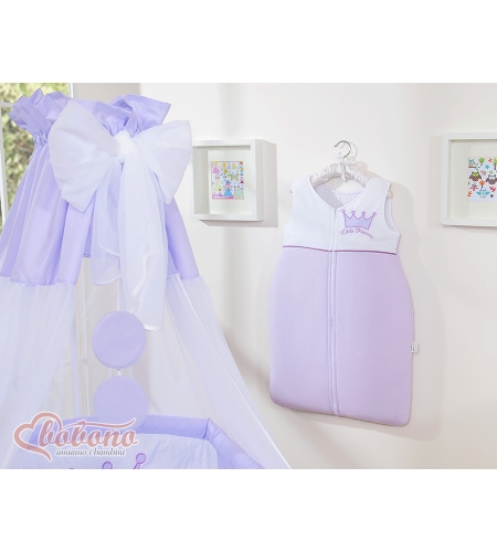 Katosverho vauvan sänkyyn - Pikkuprinssi / Pikkuprinsessa Violetti Sifonki