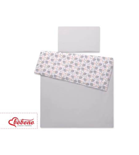 Pussilakanasetti - 100x135 Mini - Harmaa Siilet