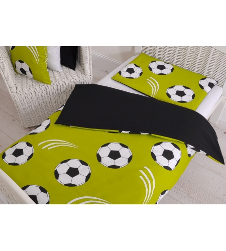 Pussilakanasetti 140x200 Junior - Vihreä Football Jalkapallo