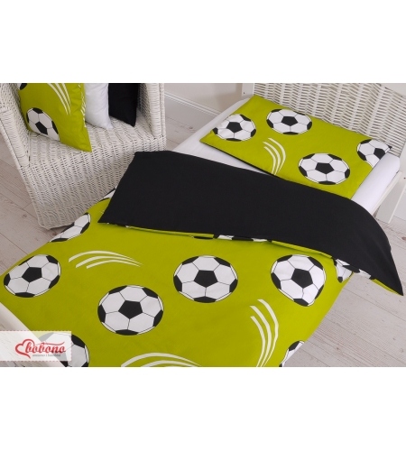 Pussilakanasetti 140x200 Junior - Vihreä Football Jalkapallo