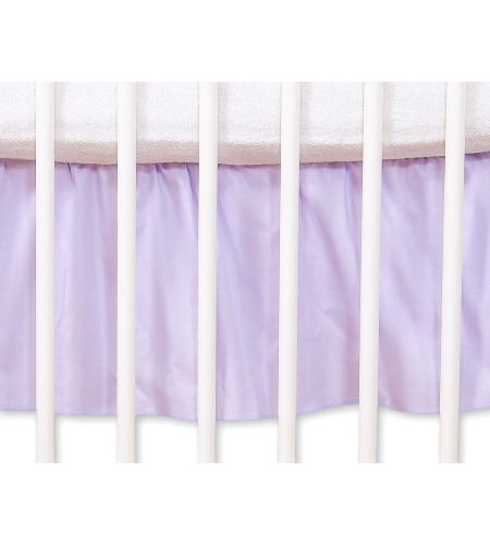 Röyhelöreuna pinnasänkyyn 120x60cm - Hanging Hearts Violetti