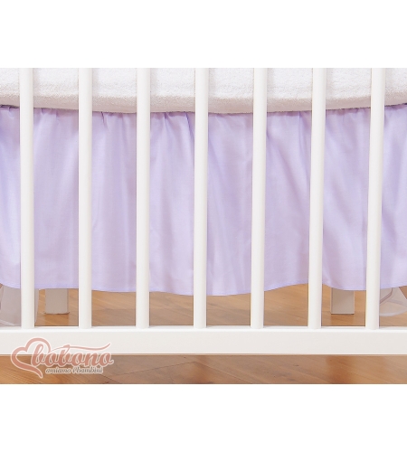 Röyhelöreuna vauvan sänkyyn 120x60cm - Little Prince/Princess  Violetti