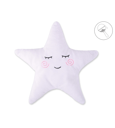 Tähtityyny helistimellä - Little Star Valkoinen