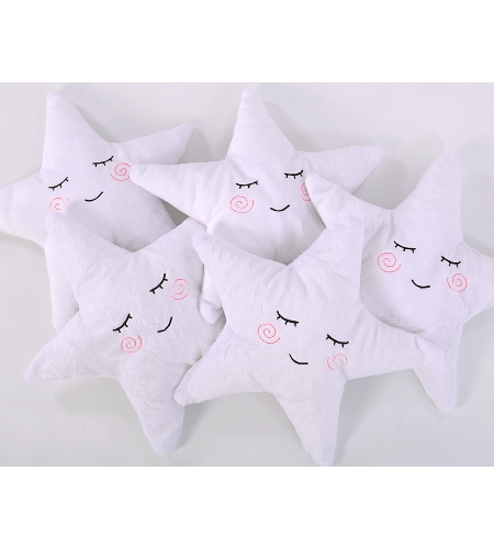 Tähtityyny helistimellä - Little Star Valkoinen