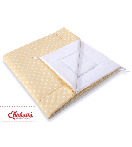 Tiipii-/leikkimatto vauvalle Beige Valkoisilla Pilkuilla